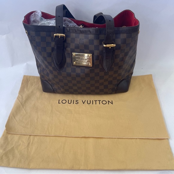 Louis Vuitton Tote Bag Hampsted Damier Ebene MM - Picture 1 of 10